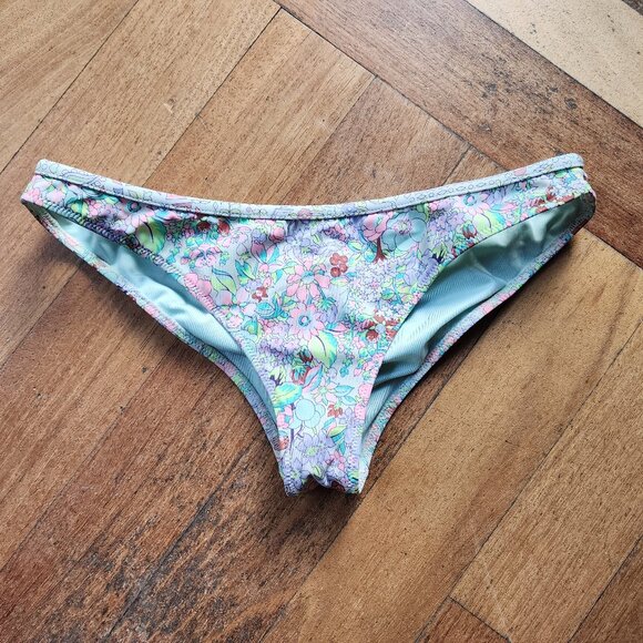 Victoria's Secret "The Cheeky" Floral Bikini Bottom Size Small - Picture 1 of 10